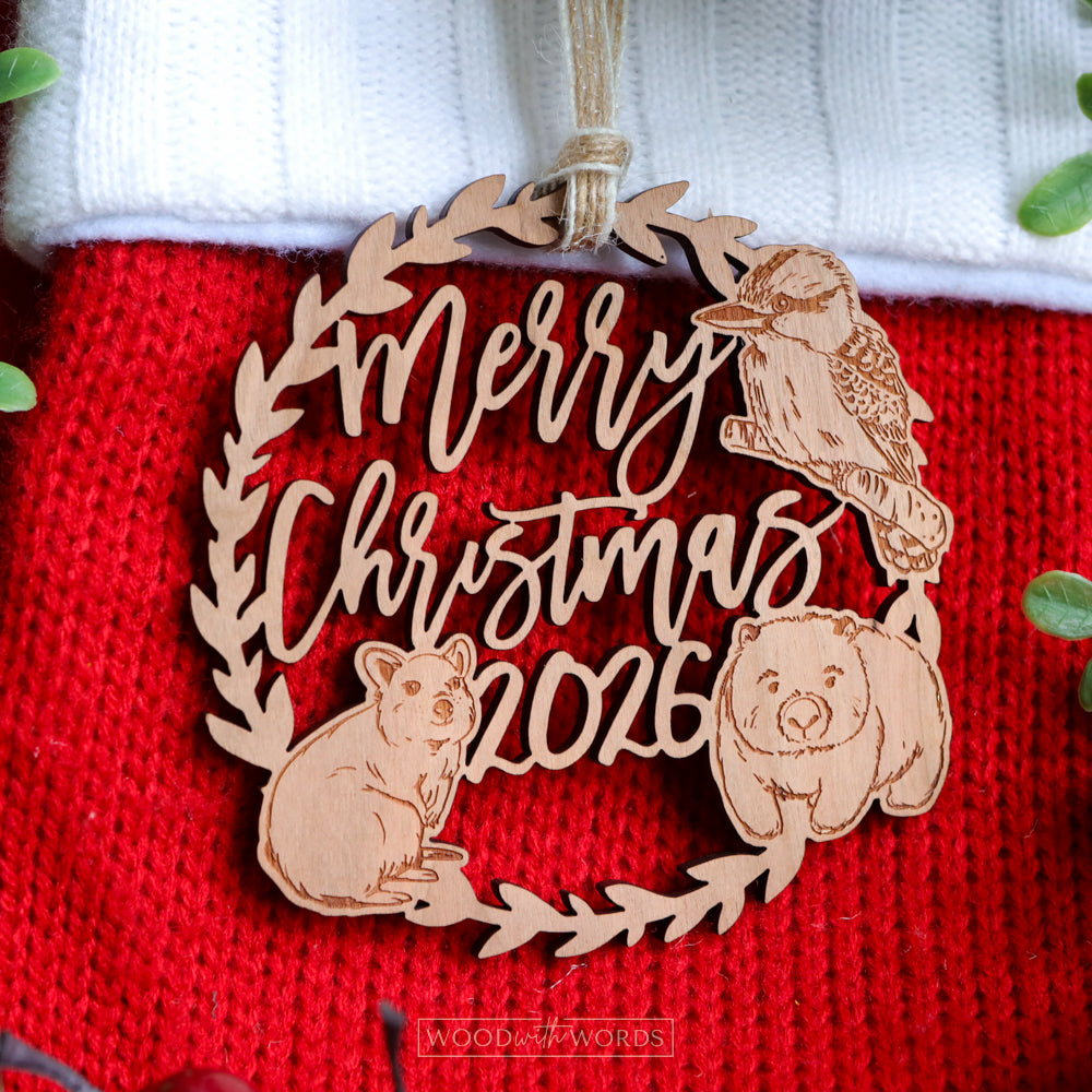 クオッカ ワイルドライフ トリオ クリスマスオーナメント