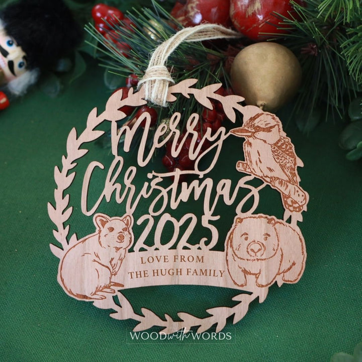 Quokka Wildlife Trio Christmas Ornament