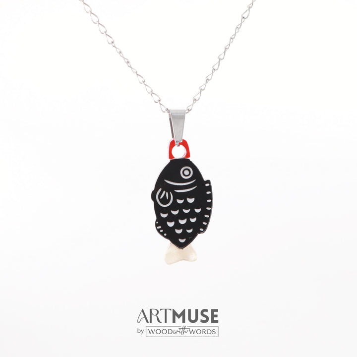 Fish Soy Sauce Necklace Pendant