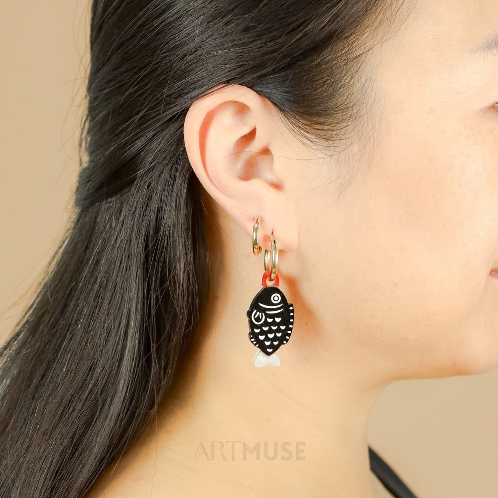 Fish Soy Sauce x Wasabi ARTMUSE Charm + Hoops