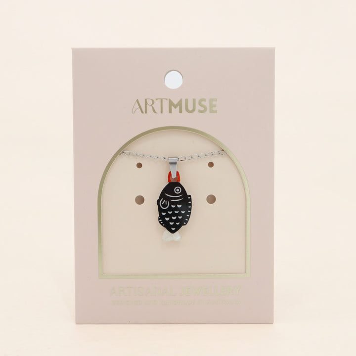 Fish Soy Sauce Necklace Pendant