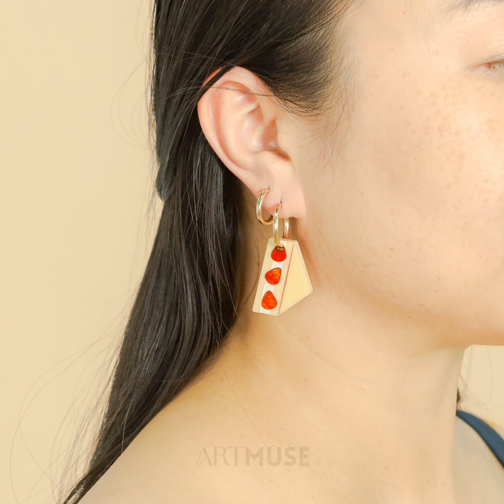 Strawberry Sando x Dango ARTMUSE Charm + Hoops