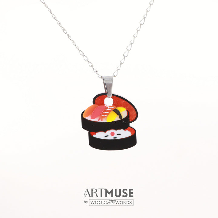 Sushi Bento Necklace Pendant