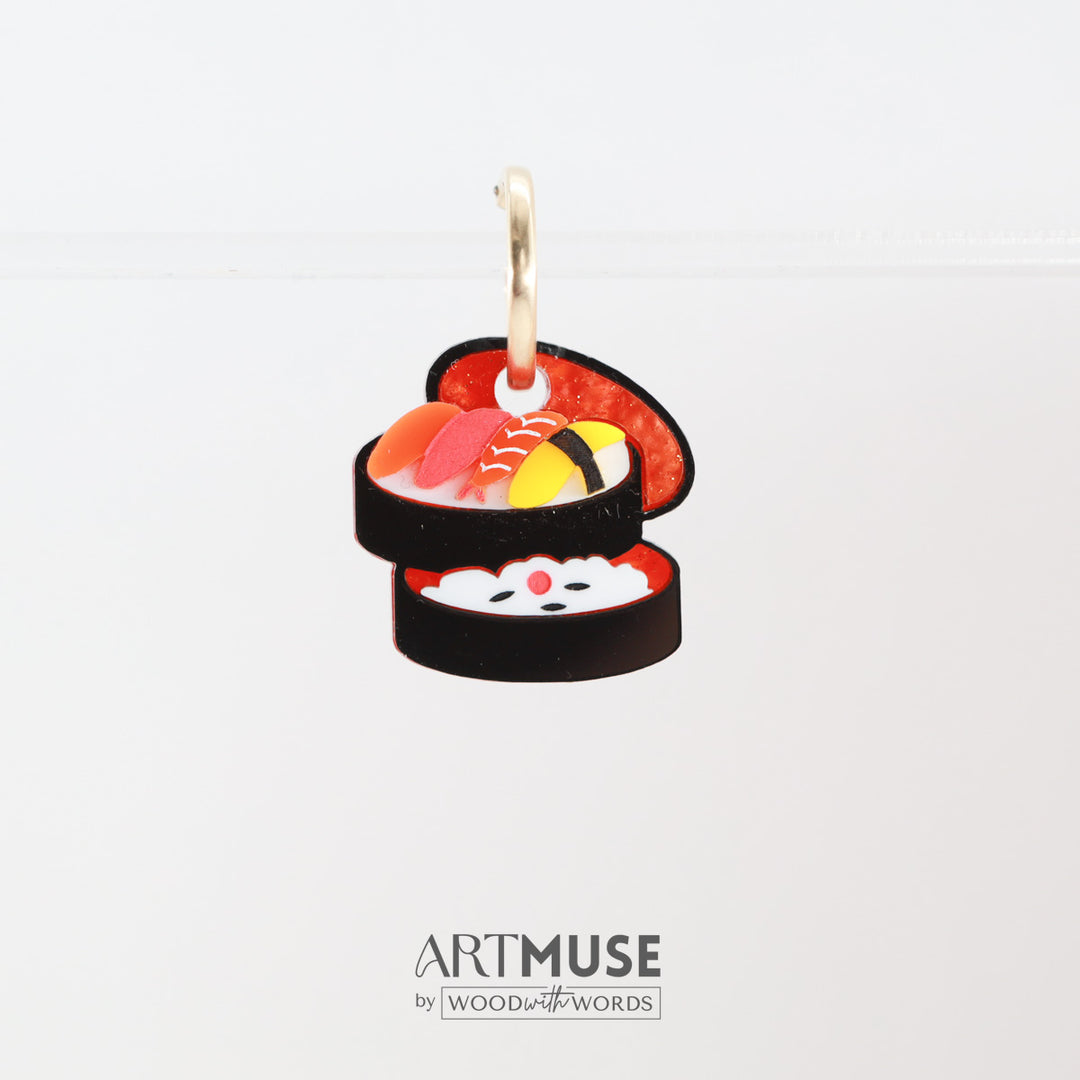 Fish Soy Sauce x Sushi Bento ARTMUSE Charm + Hoops