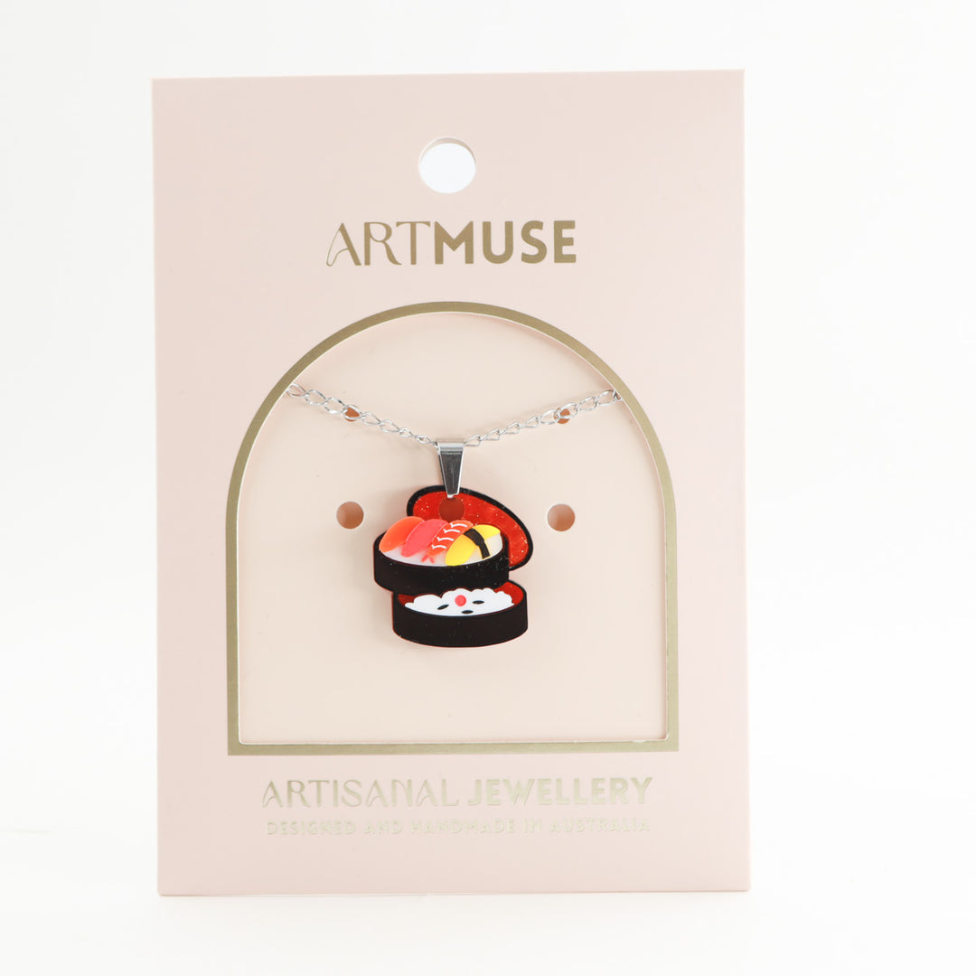 Sushi Bento Necklace Pendant