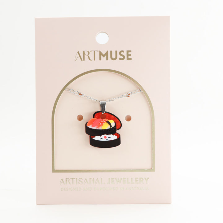Sushi Bento Necklace Pendant