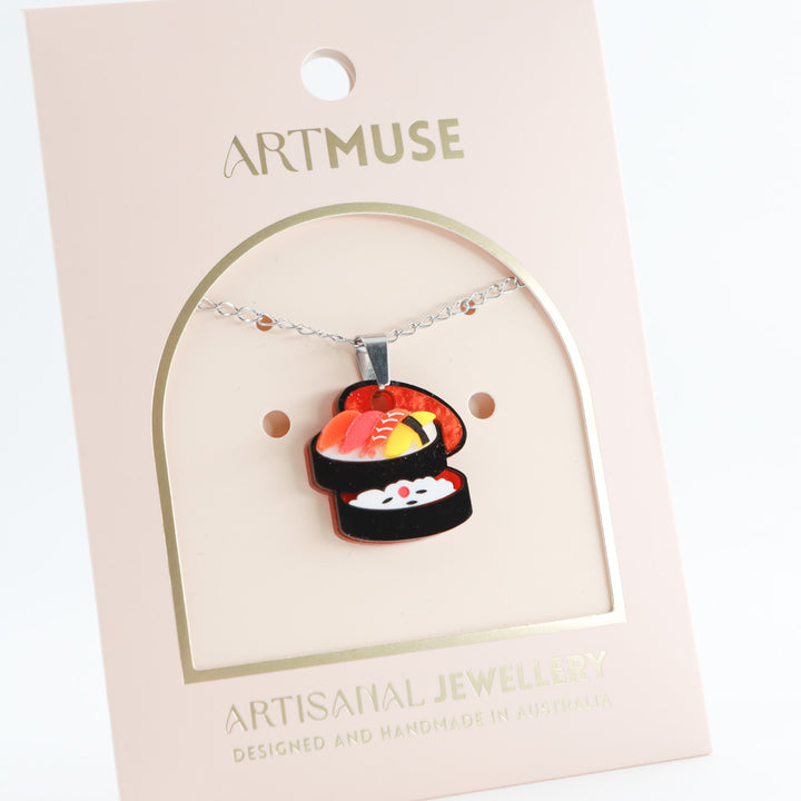 Sushi Bento Necklace Pendant