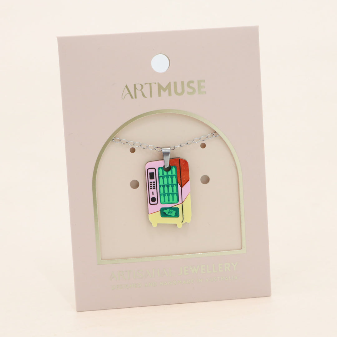 Vending Machine Necklace Pendant