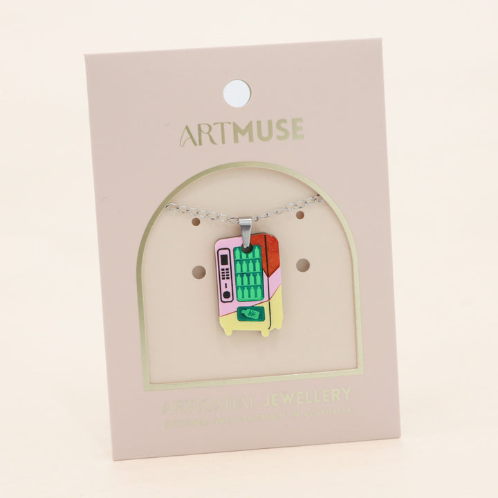 Vending Machine Necklace Pendant