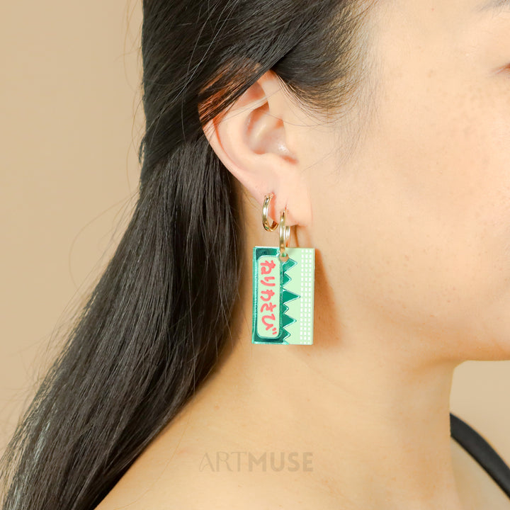 Fish Soy Sauce x Wasabi ARTMUSE Charm + Hoops