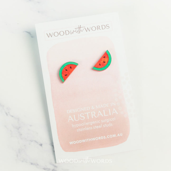 Watermelon Stud Earrings