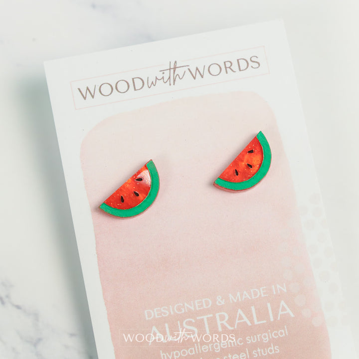 Watermelon Stud Earrings