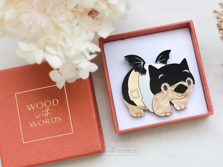 Wombatman Brooch