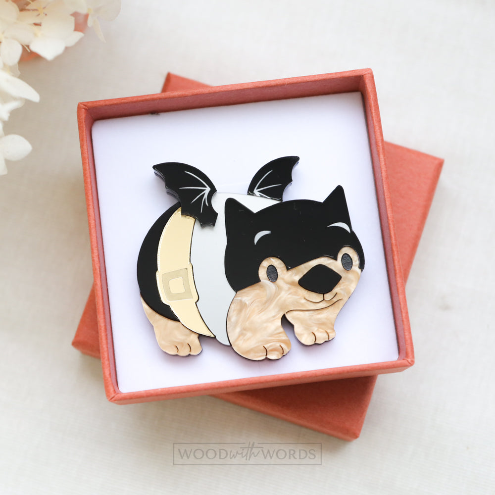 Wombatman Brooch