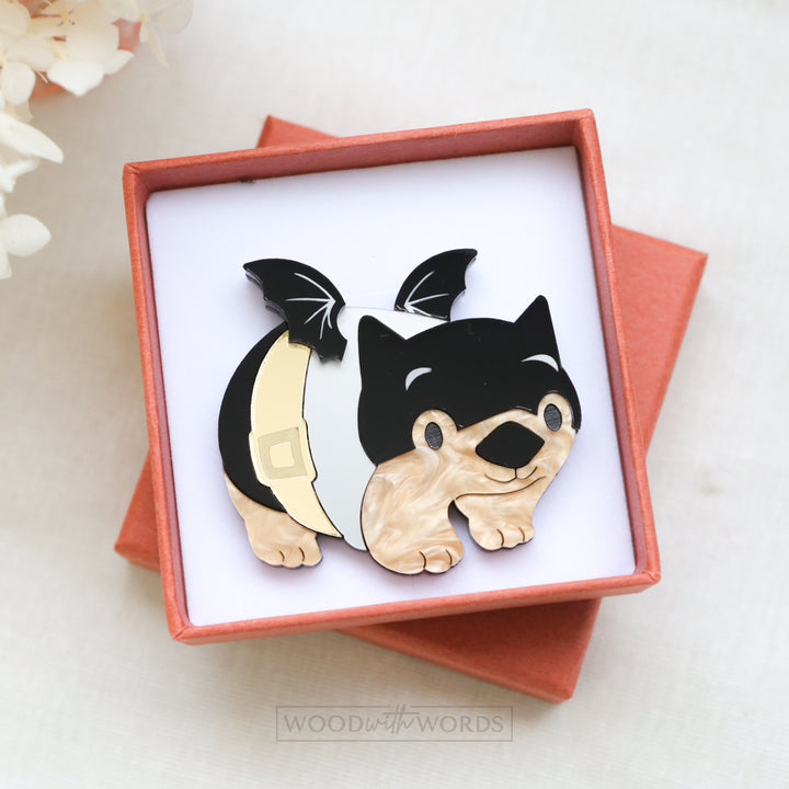 Wombatman Brooch