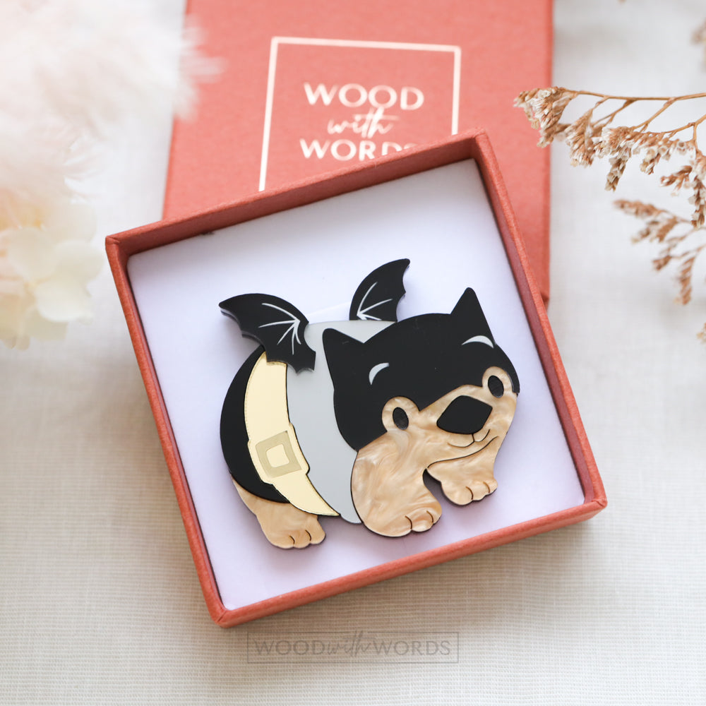 Wombatman Brooch