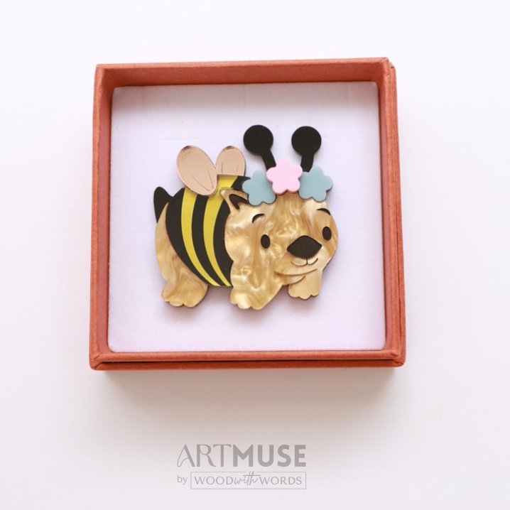 Wombee Brooch