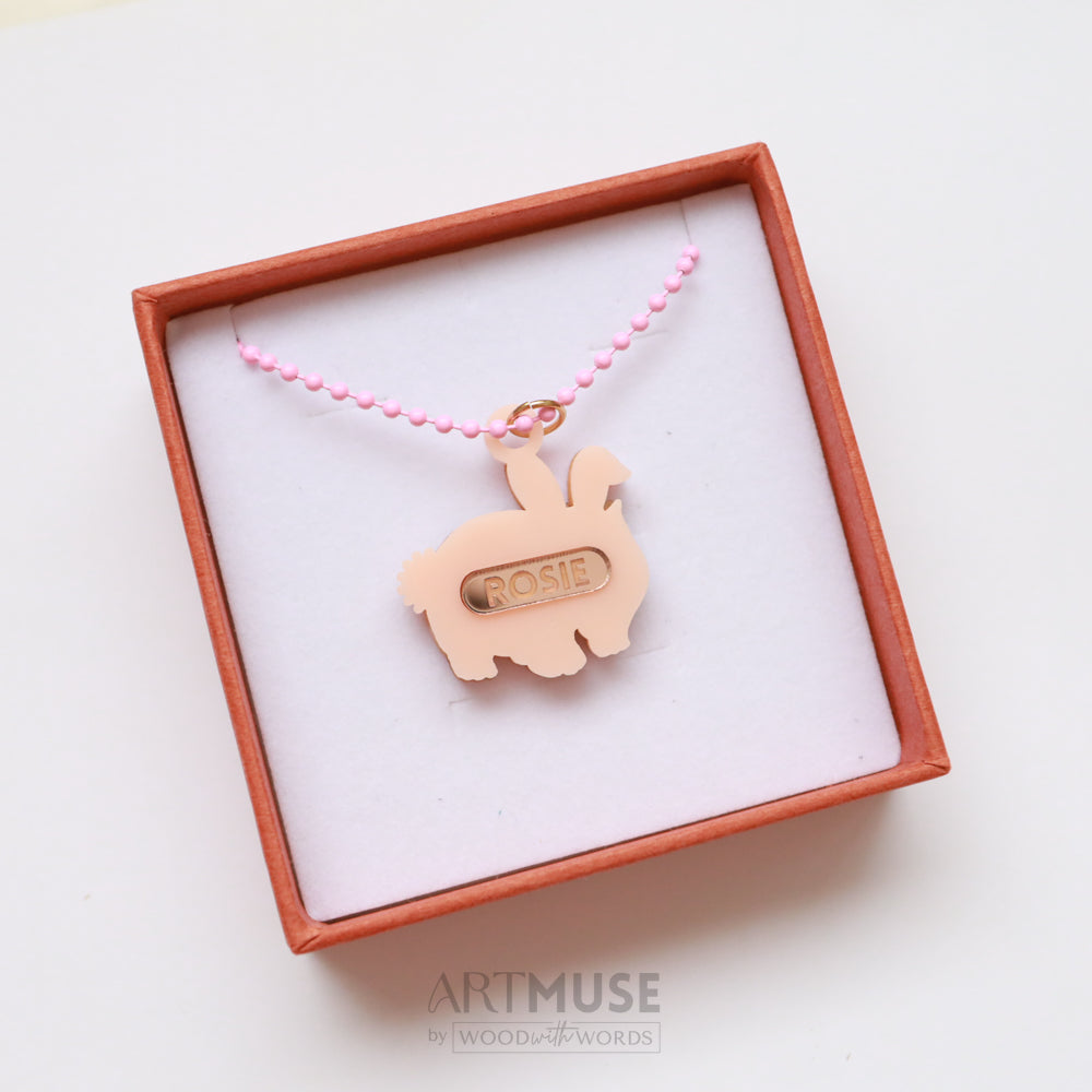 Personalised Easter Necklace - Wombunny