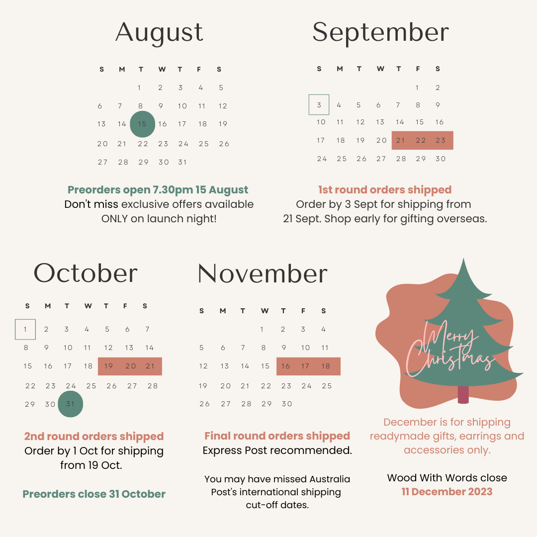 Christmas Preorder Timeline
