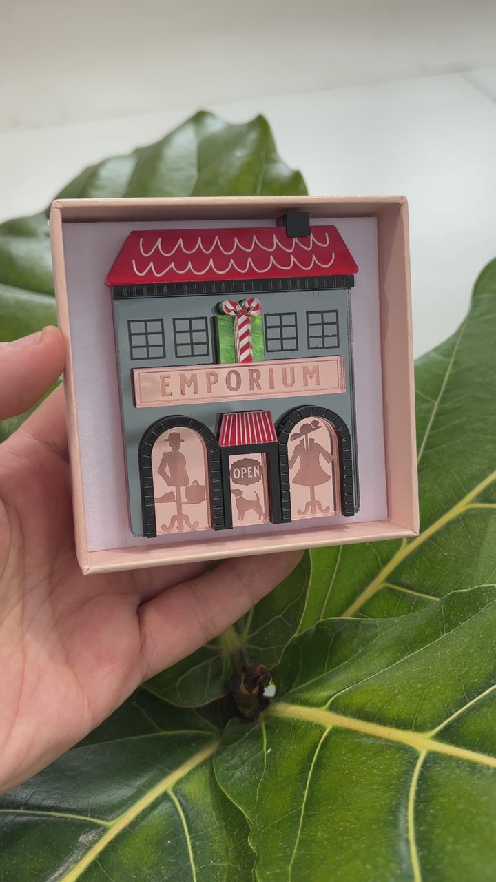 Department Store Christmas Brooch