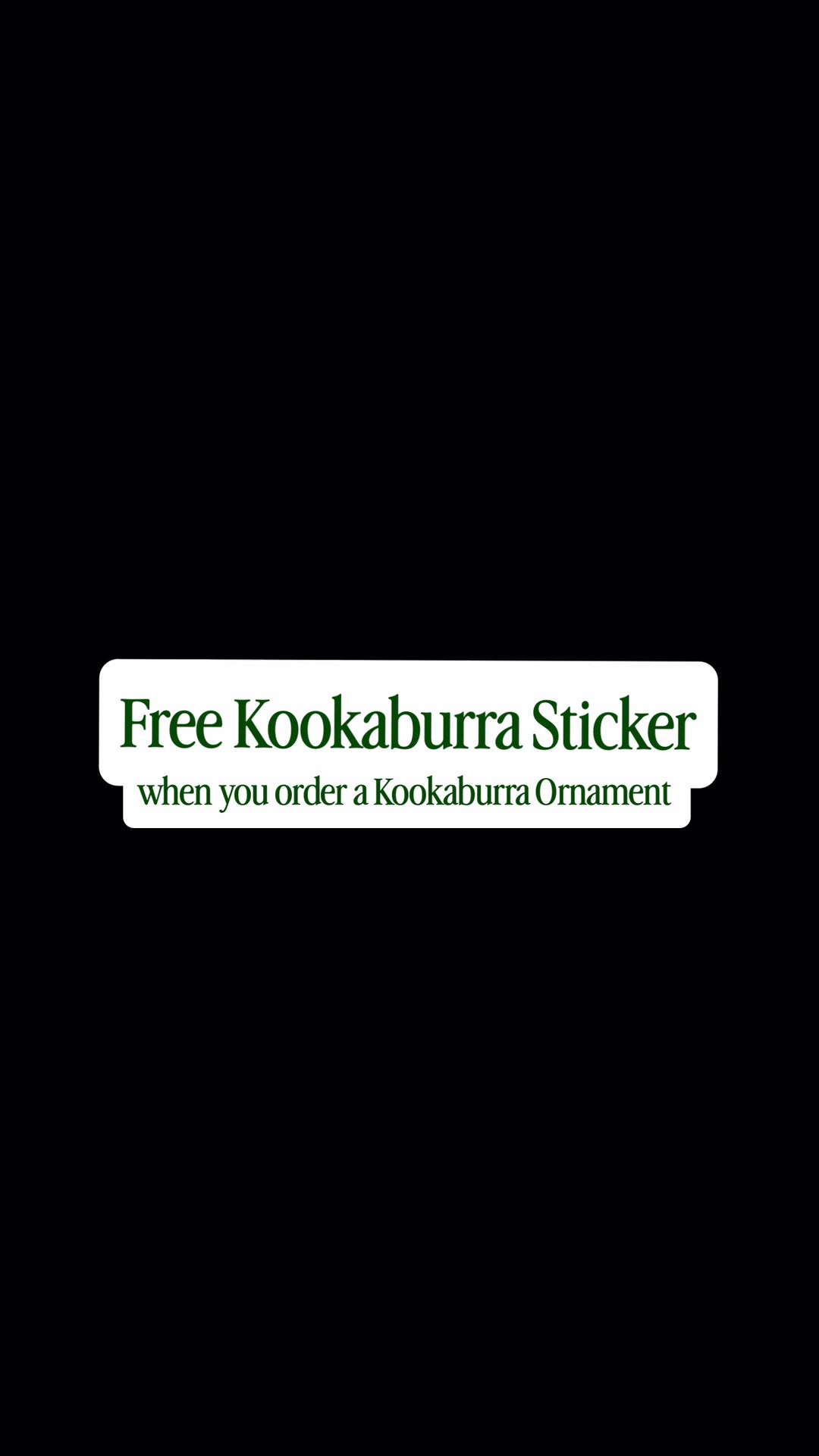 Christmas Collector's Ornament - Kookaburra