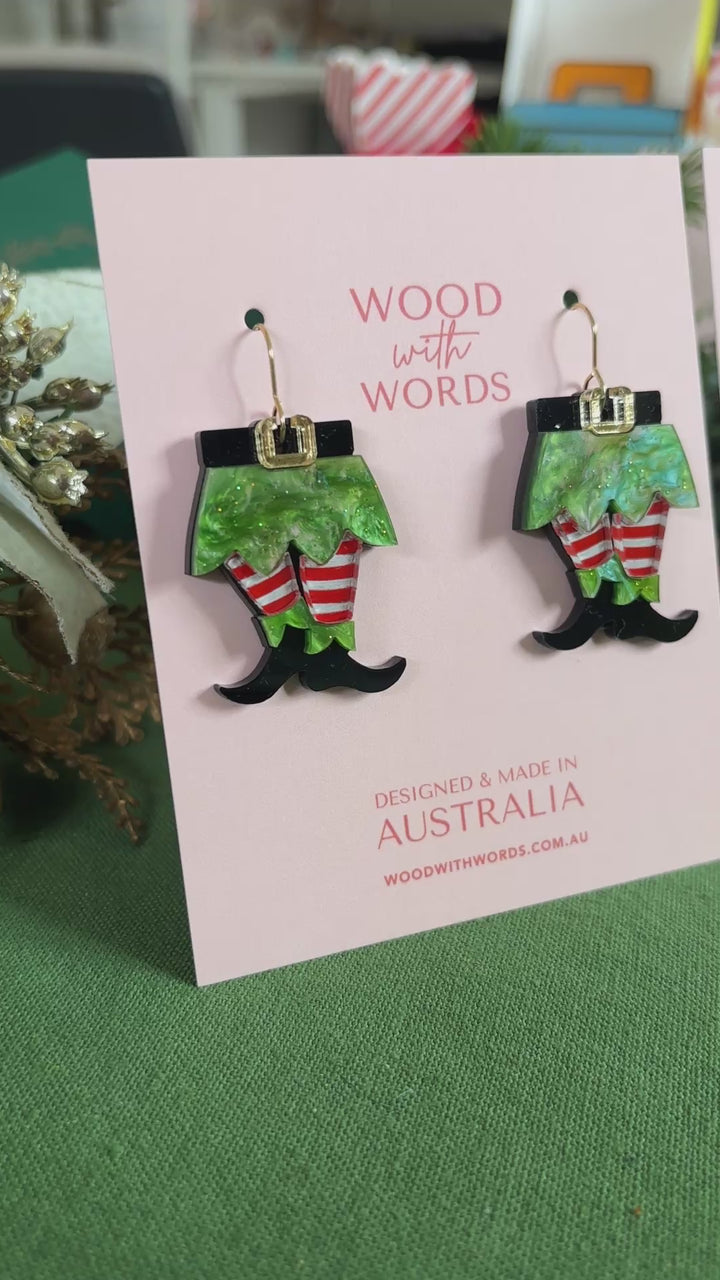 Elf Acrylic Dangle Earrings