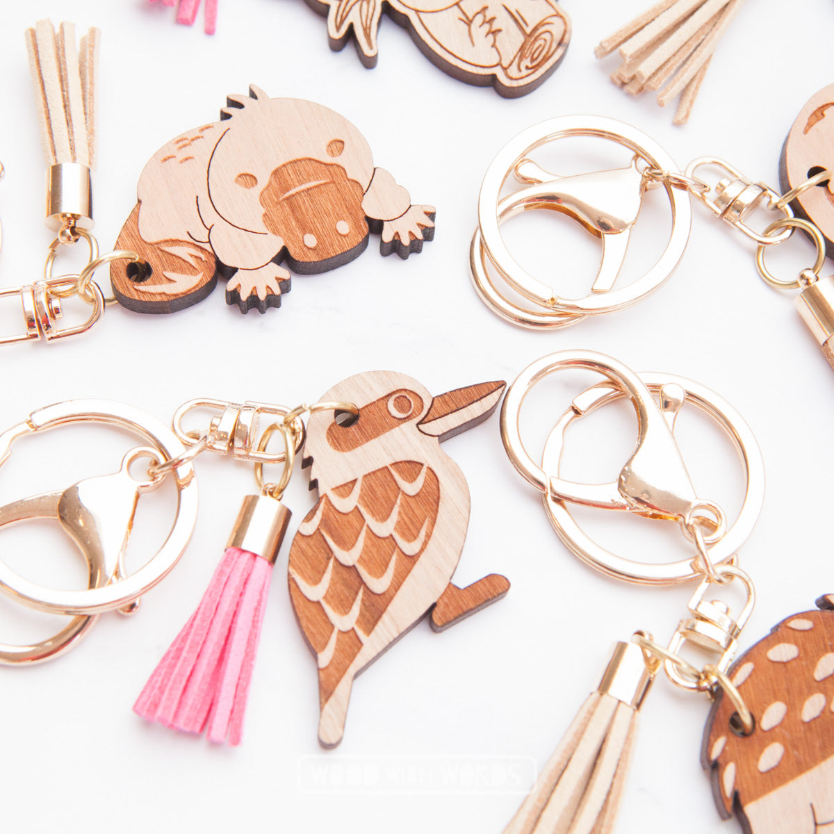 Tassel on sale key rings