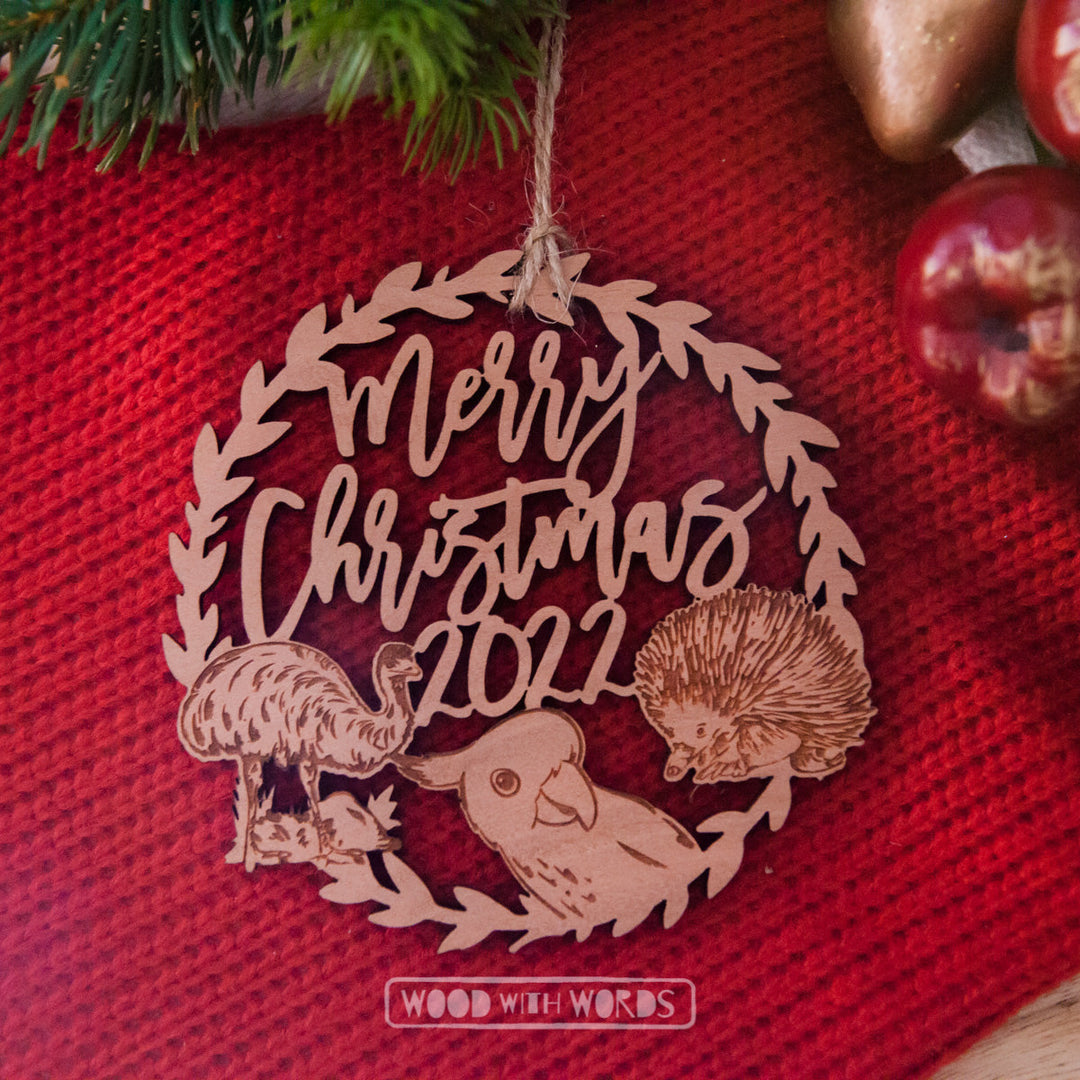 Emu Wildlife Trio Christmas Ornament - Clearance