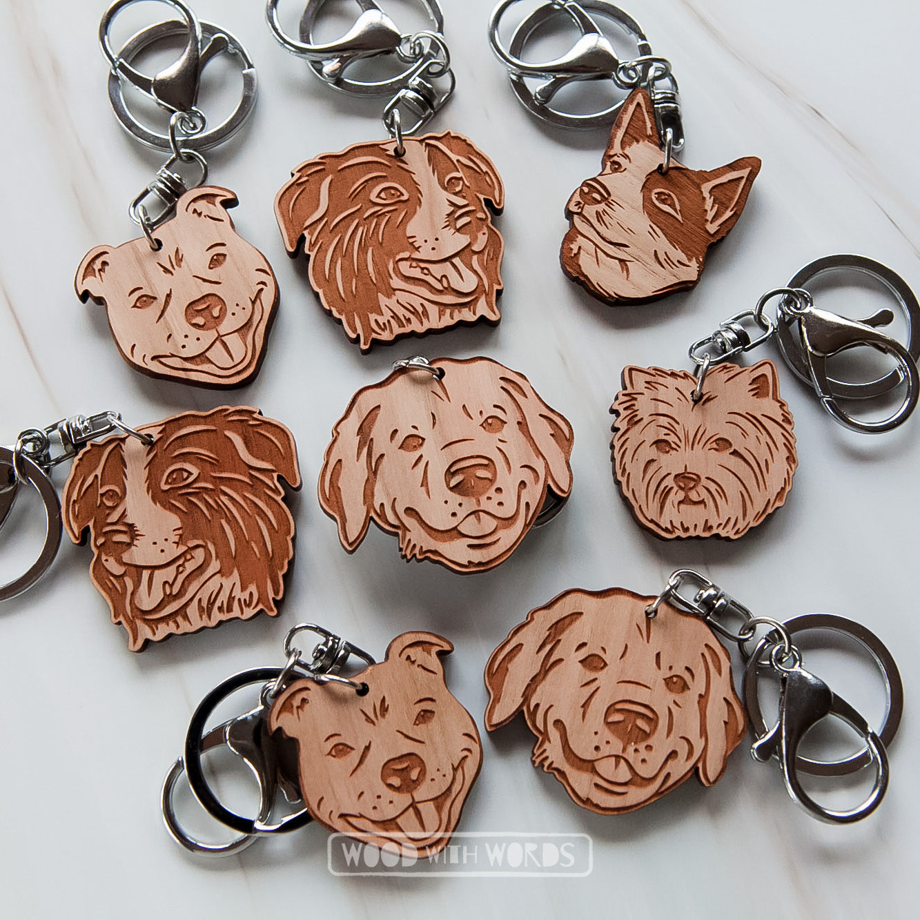 Staffy keyring 2024