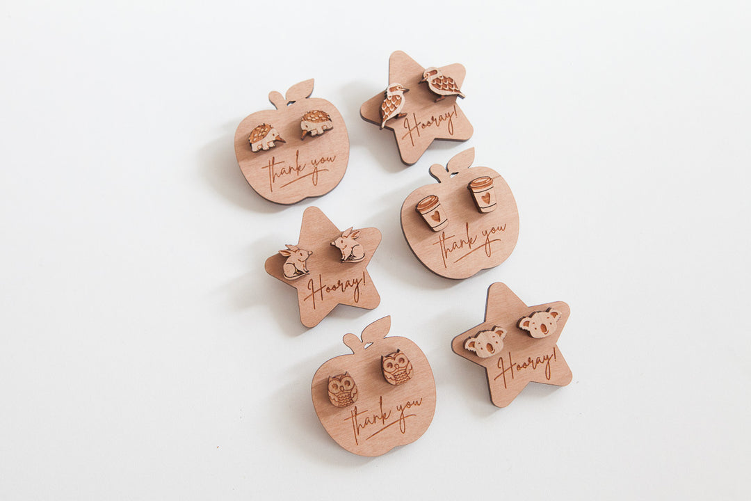 Message Tags for Wooden Studs - Wood With Words