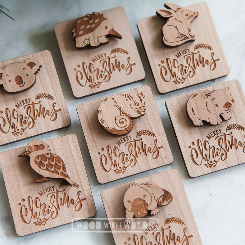 Wooden Pins With Message Tags - Wood With Words