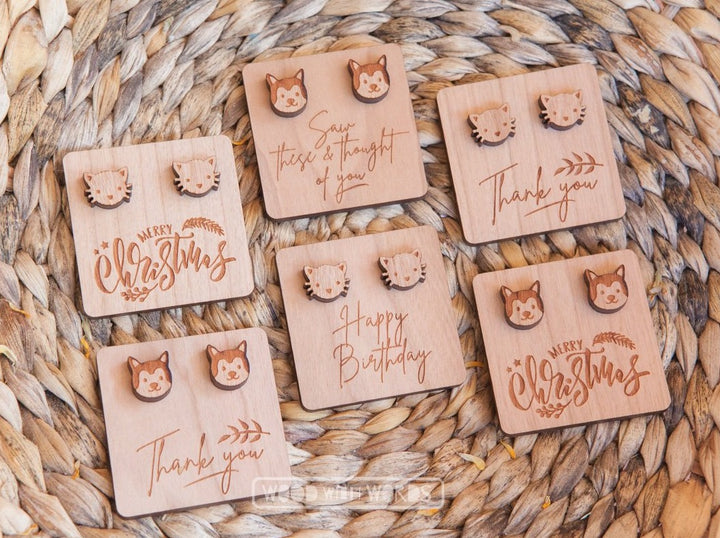 Message Tags for Wooden Studs - Wood With Words