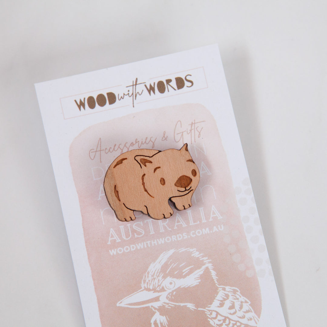 Wombat Wooden Pin